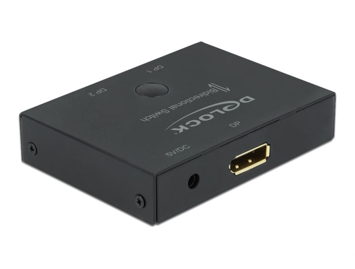 Delock Interruttore DisplayPort 2 a 1 bidirezionale 8K 30 Hz DeLOCK Interruttore bidirezionale DisplayPort 2 - 1 8K 30 Hz