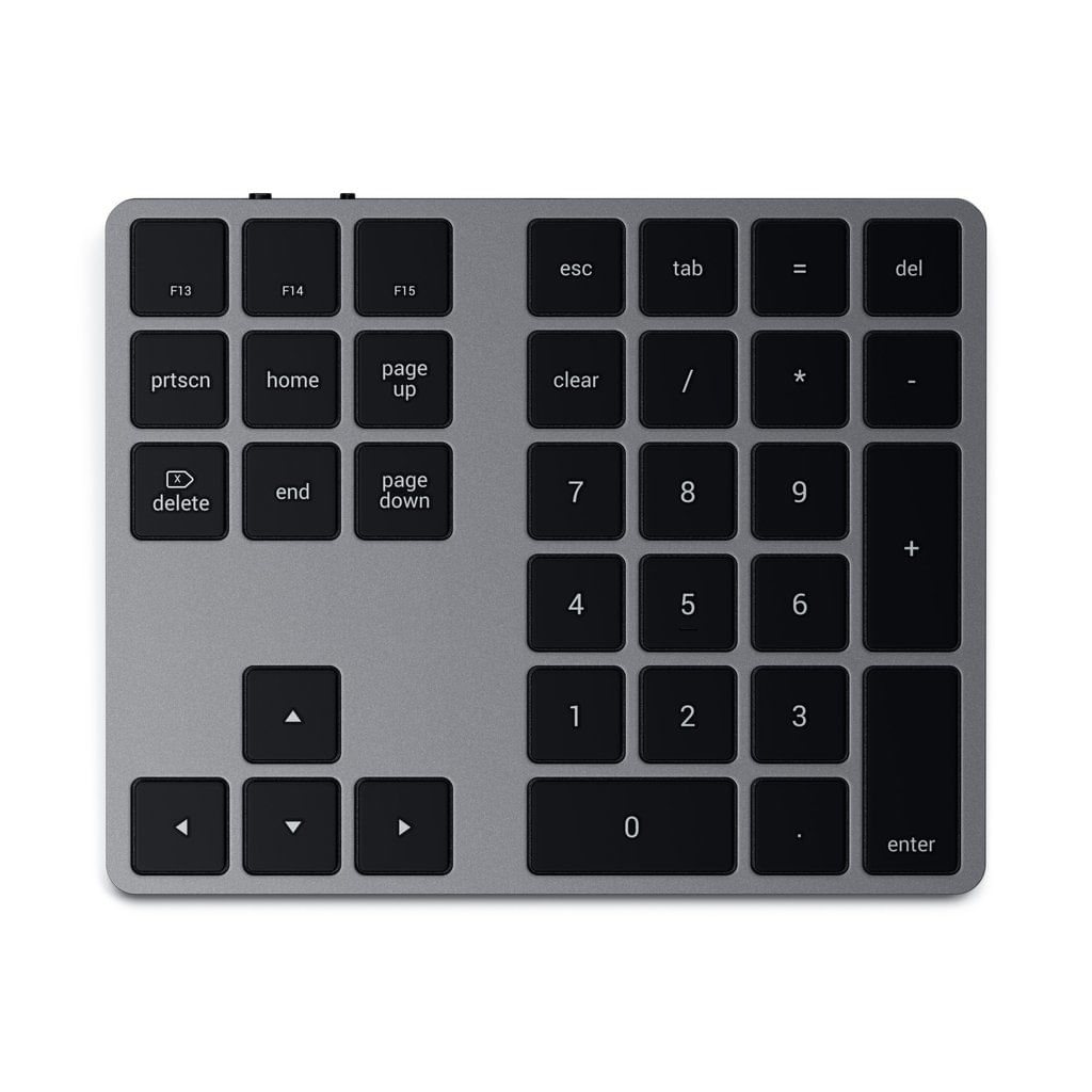 Satechi ST-XLABKM tastierino numerico Universale Bluetooth Grigio (Numeric Keypad Universal - Bluetooth Grey - Warranty: Satechi ST-XLABKM tastierino