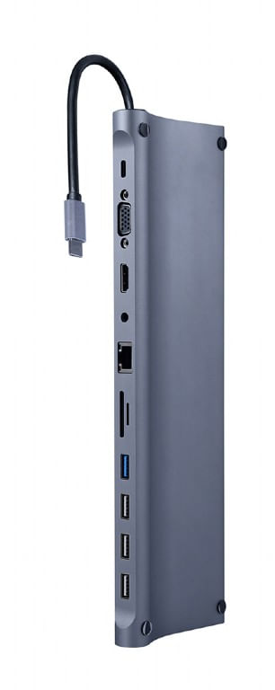 Cablexpert Gembird A-CM-COMBO11-01 replicatore di porte e docking station per laptop Cablato USB 3.2 Gen 1 (3.1 Gen 1 Gembird A-CM-COMBO11-01 replicat