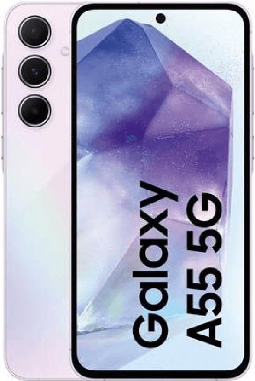 Samsung Galaxy A55 5G 16,8 cm (6.6") Dual SIM ibrida Android 14 USB tipo-C 8 GB 128 GB 5000 mAh Lillà
