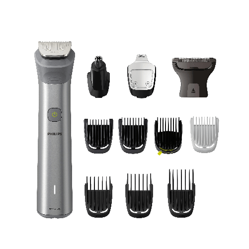 Philips Multigroom Series 5000 rasoio rifinitore all-in-one 12 in 1 con 12 accessori per viso, testa e corpo MG5940/15 Philips All-in-One Trimmer MG59
