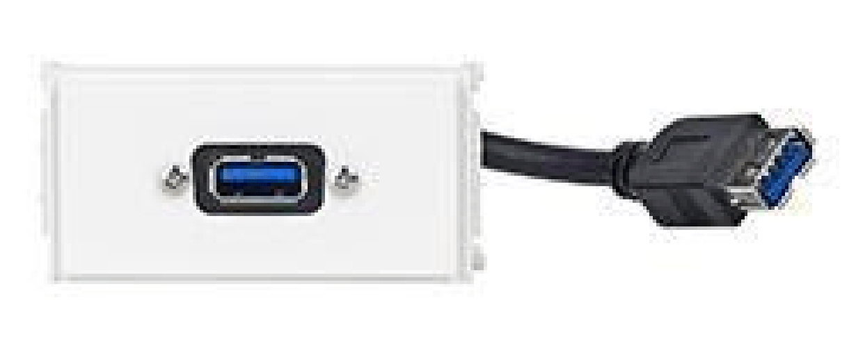 Vivolink WI221279 presa energia USB Bianco (Outlet Panel USB 3.0 A-A - .) Vivolink WI221279 presa energia USB Bianco