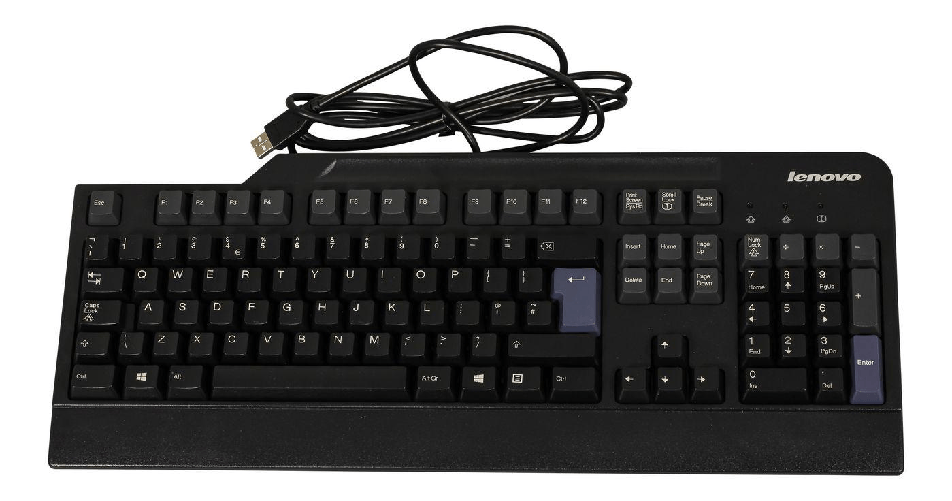 Lenovo 54Y9438 tastiera USB Inglese UK Nero (Keyboard ENGLISH - 54Y9438 Full-size 100% - Wired USB Black - Warranty 6M) Lenovo 54Y9438 tastiera Univer