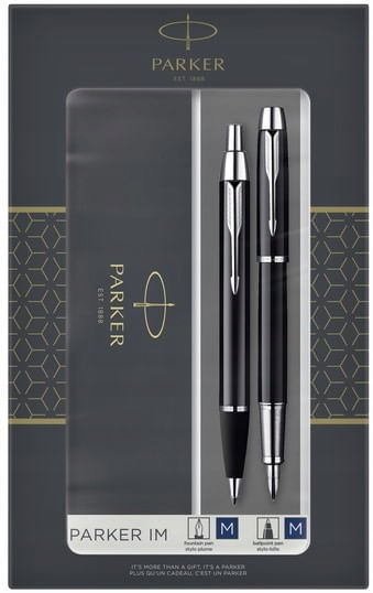 Parker 2093215 Set di penne Nero, Argento 2 pz