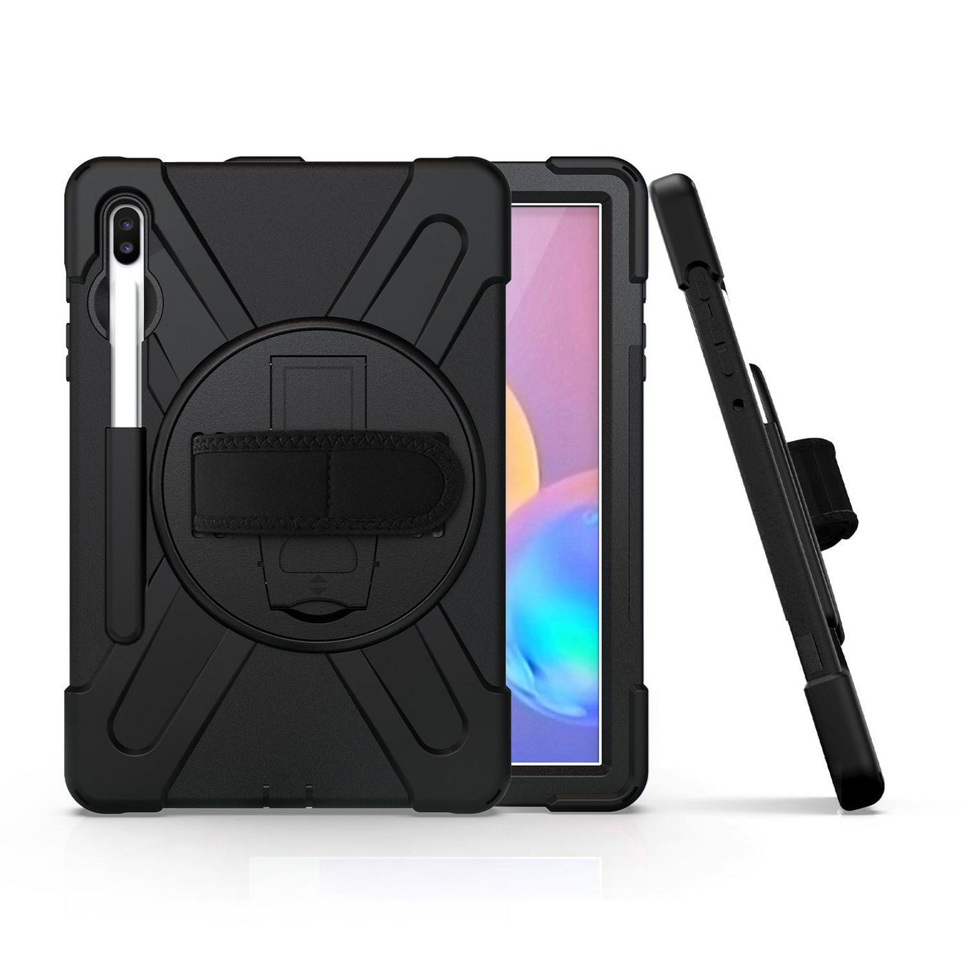 ESTUFF ES681841-BULK custodia per tablet 267 cm 10.5 Cover Nero (AUSTIN Defender Case Samsung - Galaxy Tab S6/S6 5G with eSTUFF ES681841-BULK custodia