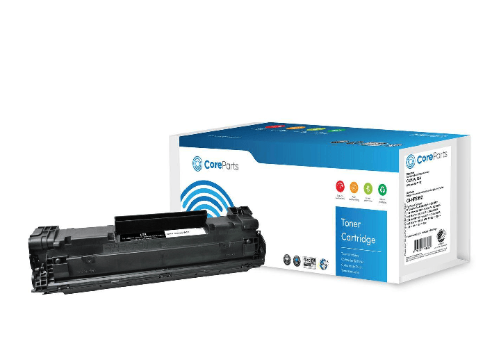 CoreParts QI-HP2092 cartuccia toner 1 pz Compatibile Nero (Toner Black CE285A - Pages 1.600 Nordic Swan - HP LaserJet P1 CoreParts QI-HP2092 cartuccia