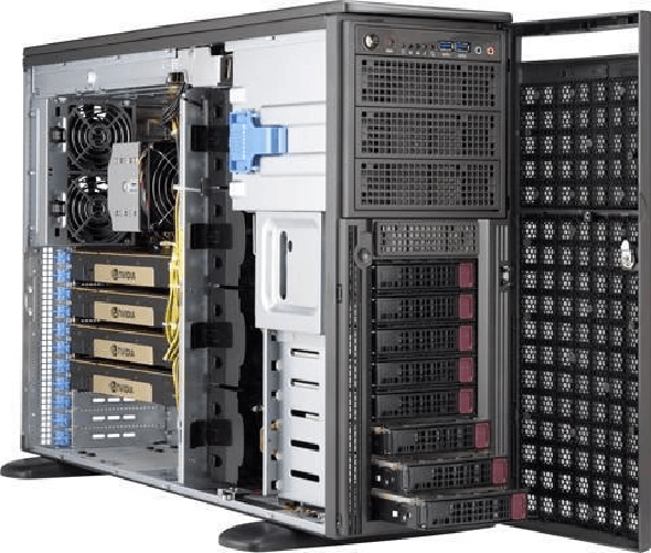 Supermicro SYS-540A-TR PC/Workstation Barebone Full-Tower Schwarz Intel C621 (SYS-540A-TR)