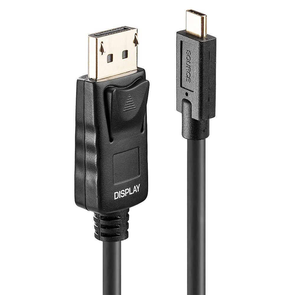 Lindy 43305 cavo e adattatore video 5 m USB tipo-C DisplayPort Nero (5M Usb Type C To Dp Adapter - Cable With Hdr - Warr Lindy 43305 cavo e adattatore