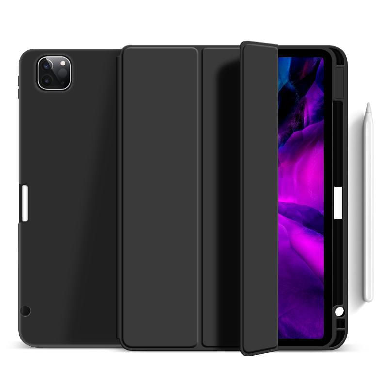 ESTUFF Cover for MIAMI Pencil Case iPad Pro 11 - 2024. Black PU leather front - with soft TPU back eSTUFF ES68201210-BULK custodia per tablet 27,9 cm