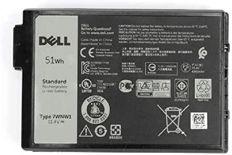 DELL DMF0C ricambio per notebook Batteria (Battery 51WHR 3 Cell - Lithium Ion DMF0C Battery - DELL - Warranty 3M) DELL DMF0C ricambio per laptop Batte