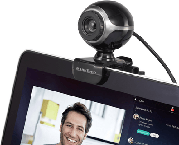 Basetech Classic BS-WC-01 Webcam 640 x 480 Pixel Klemm-Halterung (BT-1616189)