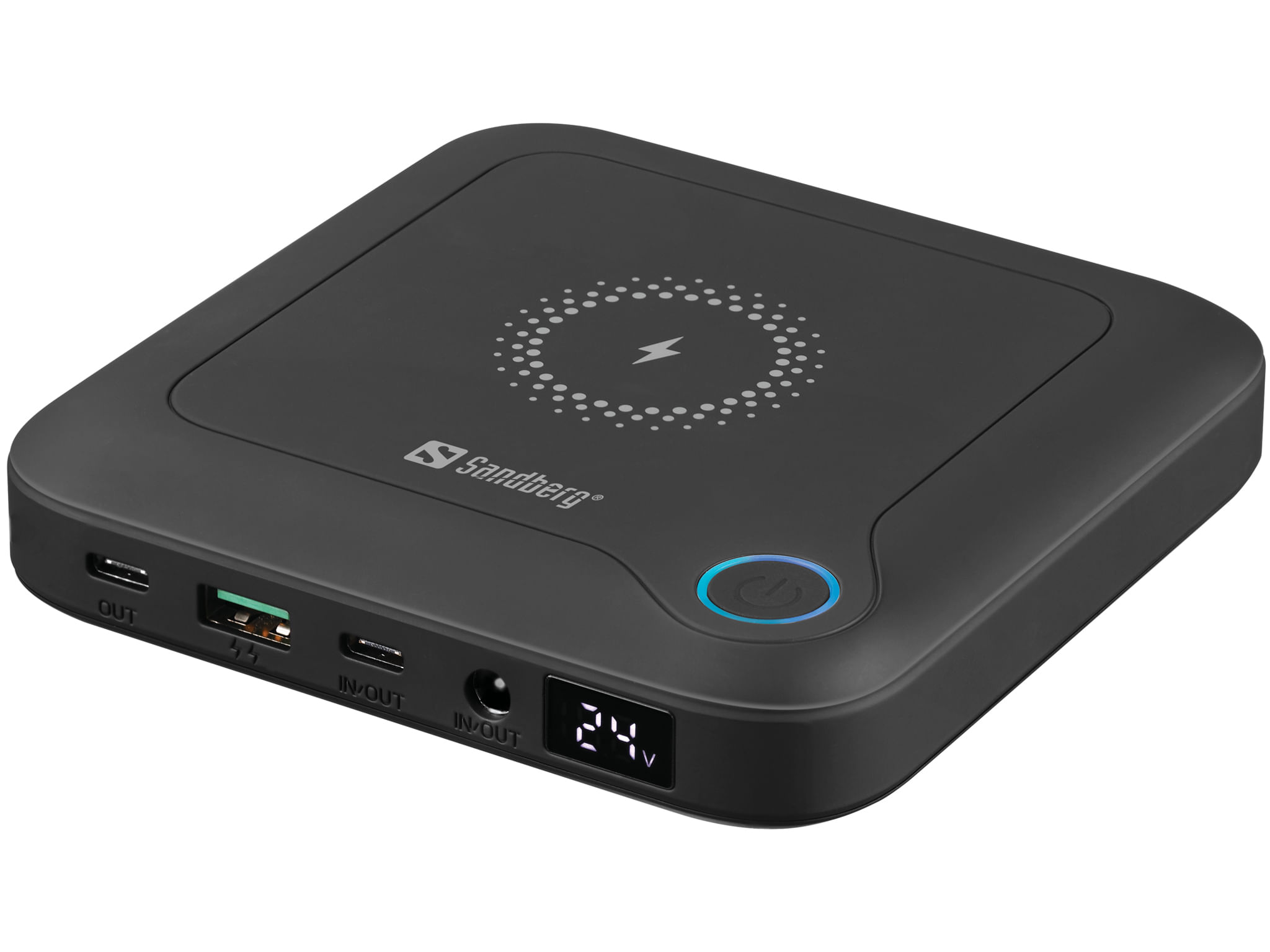 Sandberg 420-57 batteria portatile 24000 mAh Carica wireless Nero (All-in1 Laptop Powerbank 24000 - All-in1 Laptop Power Sandberg 420-57 batteria port