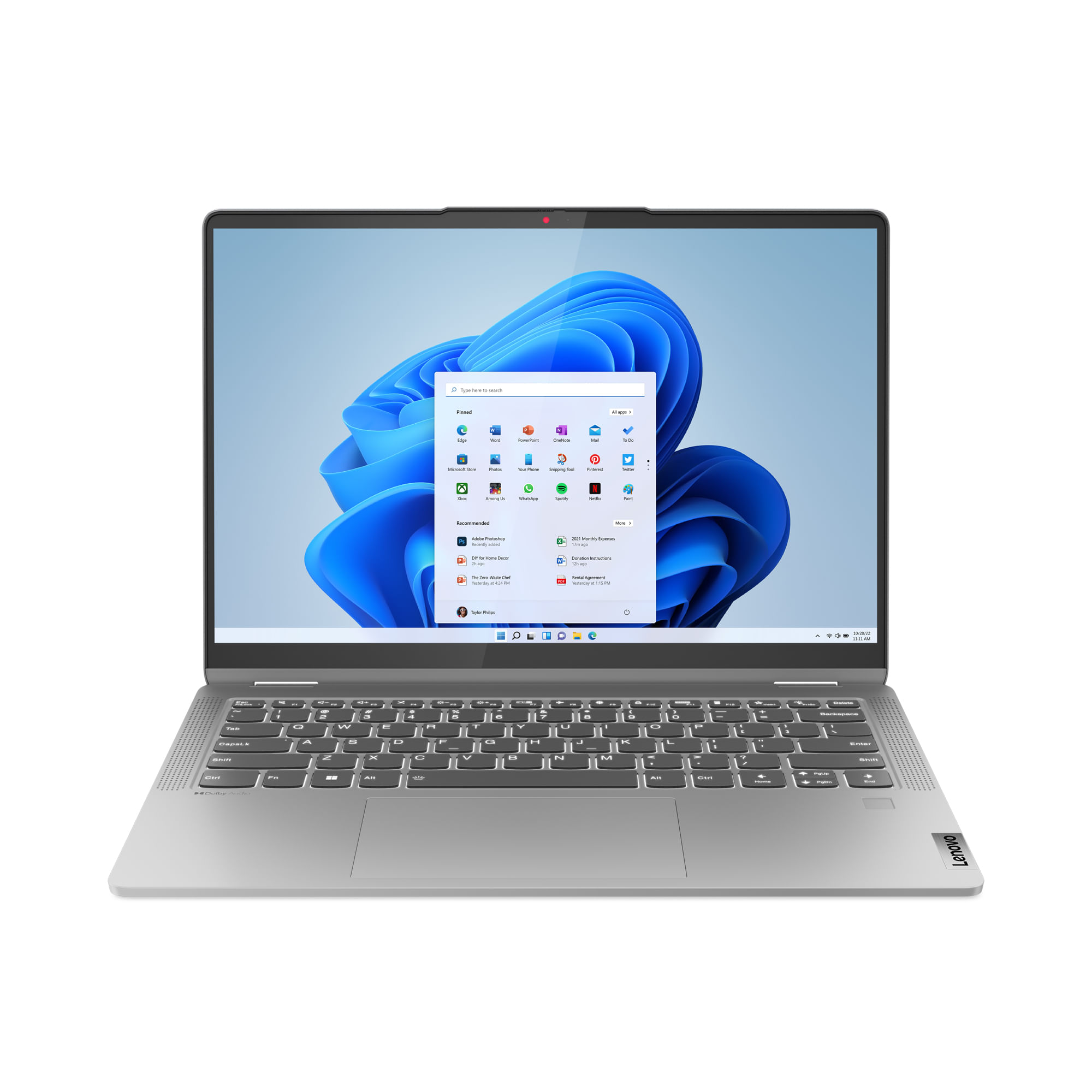 Lenovo IdeaPad Flex 5 14ABR8 AMD Ryzen 5 7430U Ibrido (2 in 1) 35,6 cm (14") Touch screen WUXGA 16 GB LPDDR4x-SDRAM 512 GB SSD Wi-Fi 6 (802.11ax) Win