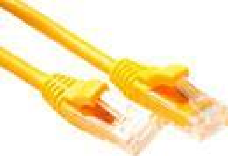 ACT Yellow 1.5 meter U/UTP CAT6 patch cable component level with RJ45 connectors