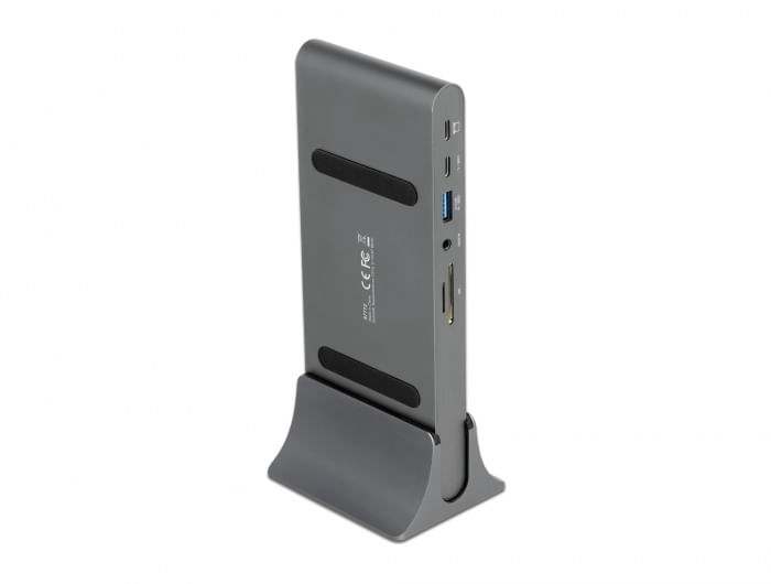 DeLOCK USB Type-C DP 1.4 Docking Station Display triplo 4K - HDMI / DisplayPort / USB / LAN / SD / PD 3.0