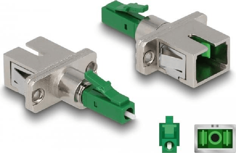 Delock - Accoppiatore di rete - LC multimodale (W) a SC monomodale (W) - fibra ottica - verde