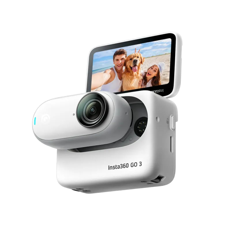 Insta360 Videofunktion H.264 MPEG-4 2720x153630p (169) 2560x144050p (169) 1920x1080120p (169) Fotoauflsung JPEG (max Insta360 GO 3 fotocamera per spo