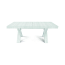 Konte.Design Tavolo Gallipoli in legno bianco consumato allungabile 160x90 cm - 410x90 cm