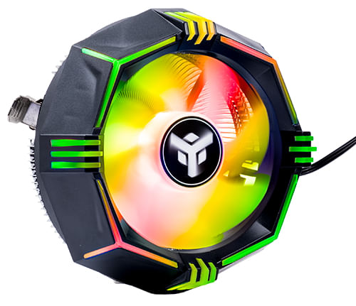 Itek Dissipatore Ad Aria Icy-4Lpr - Skt Universale 65W Tdp Low Profile Rgb Rainbow itek ICY-4LPR Processore Refrigeratore 13,5 cm Nero
