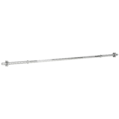 SPORTNOW Bilanciere da Squat, Stacchi da Terra e Sollevamenti, per Pesi da Ø2.5 cm da 100kg mx, in Acciaio, Ø2.5x170 cm, Argento