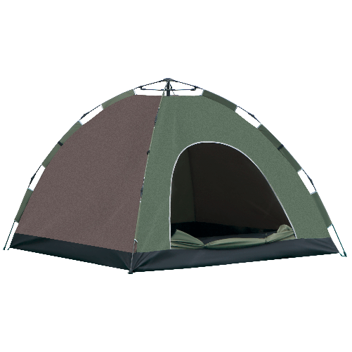 Outsunny Tenda da Campeggio Pop-Up per 4 Persone con Borsa da Trasporto, 210x210x135cm, Verde