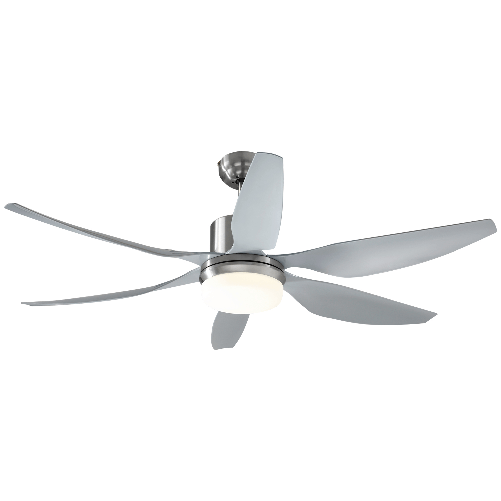 HOMCOM Ventilatore da Soffitto con Luce e Telecomando Incluso, 6 Velocità, ?132x40cm