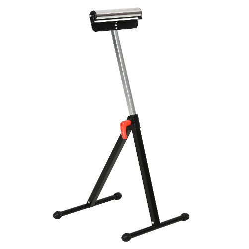 HOMCOM Cavalletto a Rullo ad Altezza Regolabile in Metallo, Design Pieghevole e Salvaspazio, 44x50x68-110 cm