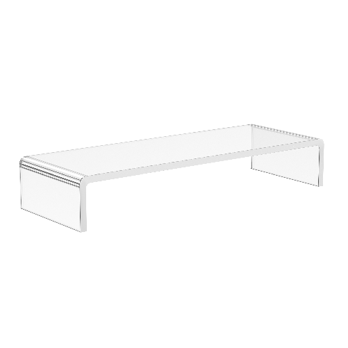 HOMCOM Supporto per Monitor in Acrilico, 53 x 19 x 9 cm, Trasparente