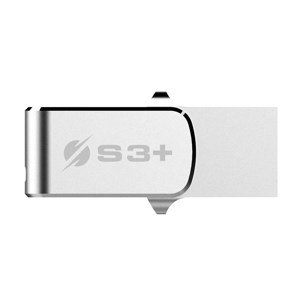 S3Plus S3+ Pen Drive Steel unità flash USB 64 GB USB Type-A / USB Type-C 3.2 Gen 1 (3.1 Gen 1) Acciaio inossidabile S3+ Pen Drive Steel unità flash US