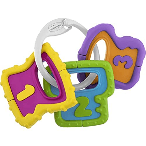 Chicco - Trillino Chiavi Afferrafacile, Mazzo di Chiavi Colorato, Facile da Impugnare e Leggeri Chicco Chiavi Afferrafacile
