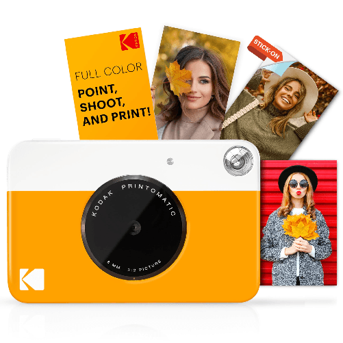 Kodak Printomatic Fotocamera di Stampa Istantanea Bianco-Argento Kodak Printomatic 50,8 x 76,2 mm Bianco, Giallo
