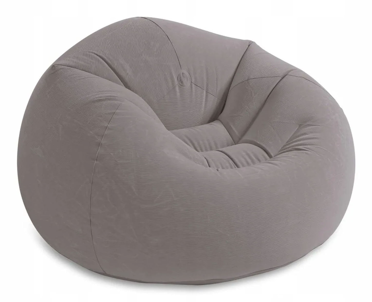 Intex Poltrona Sacco 107x104cm Gonfiabile Gioco Estivo Estate Gioca 901 Tinta Unita Grigio Intex 68579NP sedia a sdraio gonfiabile Grigio