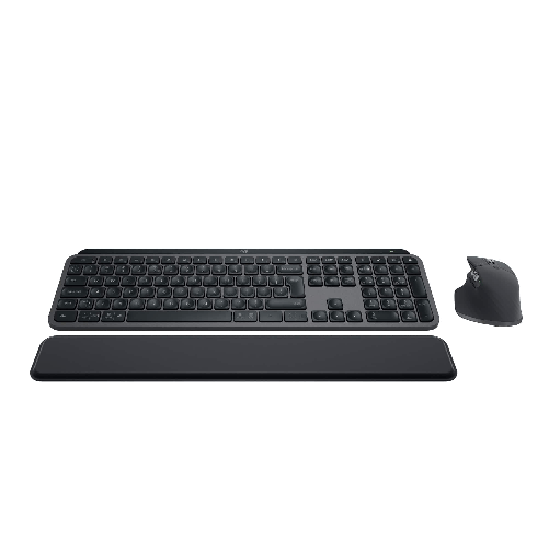Logitech MX Keys S Combo - Tastiera e Mouse Wireless con Palm Rest, illuminazione personalizzabile, Scorrimento veloce Logitech 920-011609 tastiera Mo