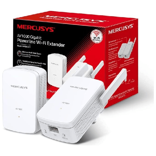 Mercusys MP510 KIT adattatore di rete PowerLine 1000 Mbit/s Collegamento ethernet LAN Wi-Fi Bianco 2 pz