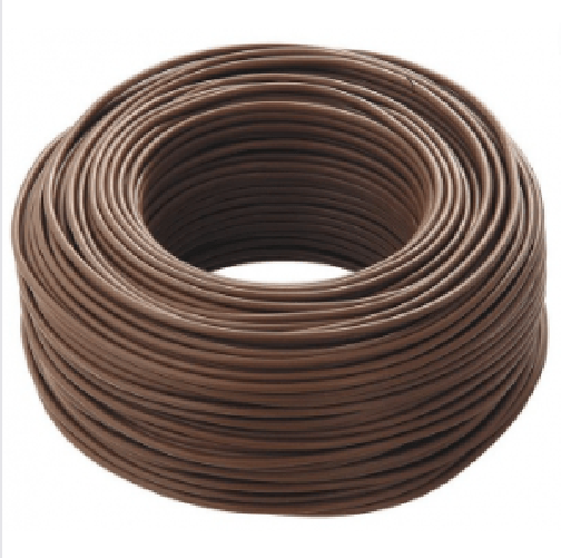 Cavo elettrico gommato marrone bipolare fs18or18 2 fili *** lunghezza metri 50, sezione conduttore 2x1,5mmq, confezio...