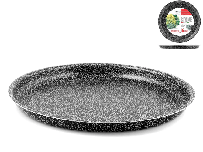 Stampo Pizza Antiaderente 'stone' Tondo Cm32 HOME in alluminio