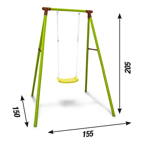 Altalena New Plast AG1272 1 Posto Verde