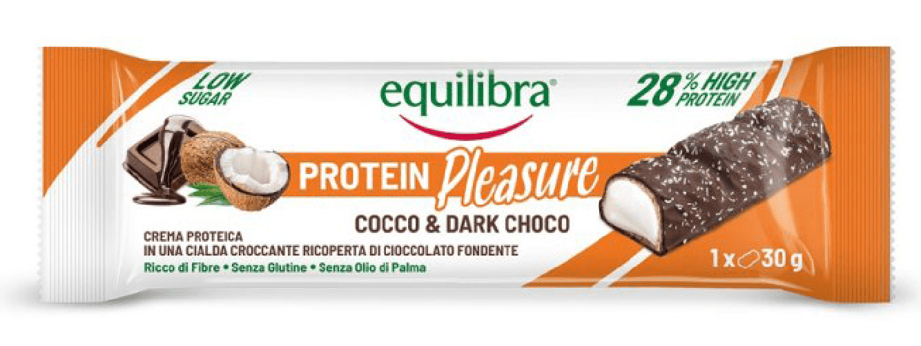 Equilibra Barretta 30 Grammi Protein Pleasure Cocco Crokc Made In Italy