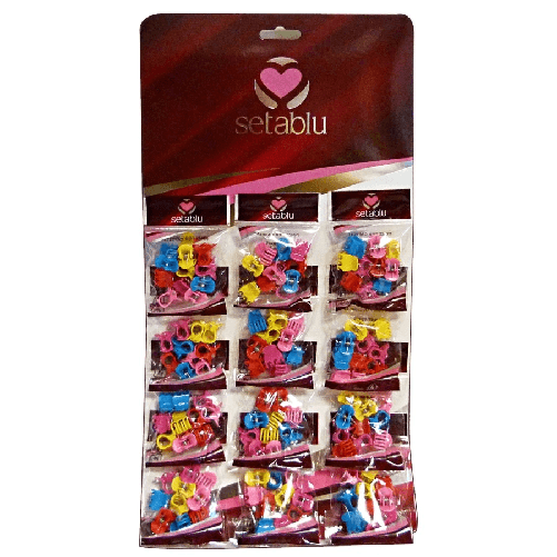 Pinza Mini Colorate 10 Pezzi A Cartella Setablu 43045