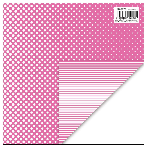 KARTOS 18-8873 CARTA REGALO KARTOS 70x100 - POIS/RIGHE FUCSIA (10PZ)