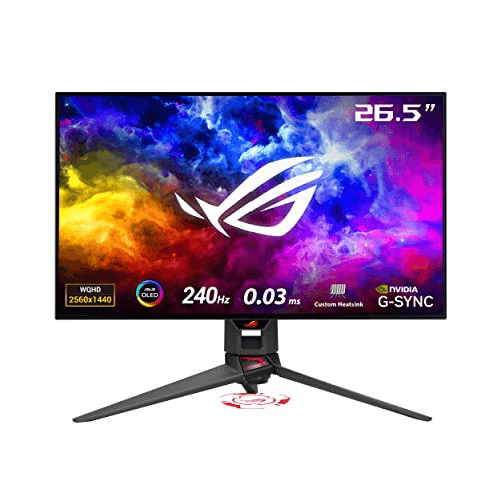 ASUS ROG Swift OLED PG27AQDM Monitor PC 67,3 cm (26.5") 2560 x 1440 Pixel Wide Quad HD Nero