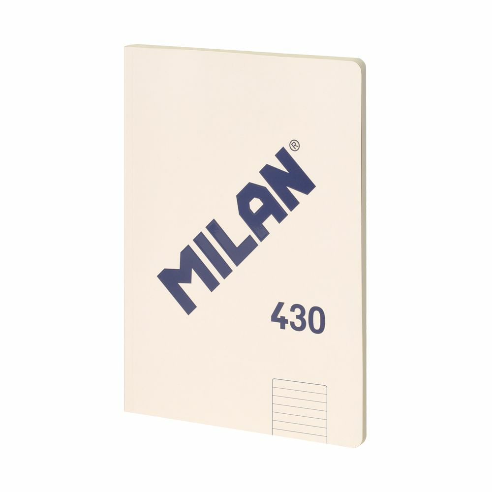Milan Quaderno Milan Formato A4 A Righe 7mm - 48 Fogli da 95 gr/mq - Microperforato - Copertina Morbida - Colore Beige Milan 57242G48BG quaderno per s