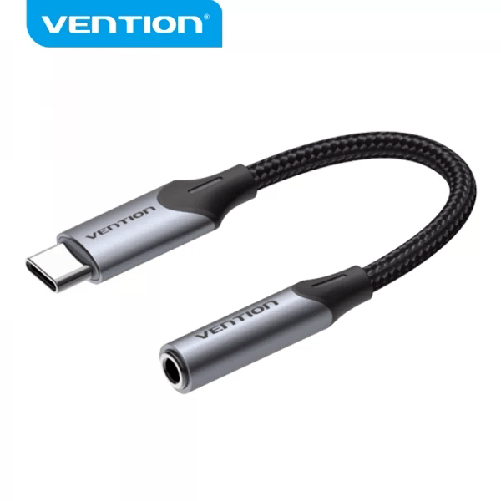 Convertitore USB tipo C maschio a jack 35 femmina Vention - 010 m - colore nero