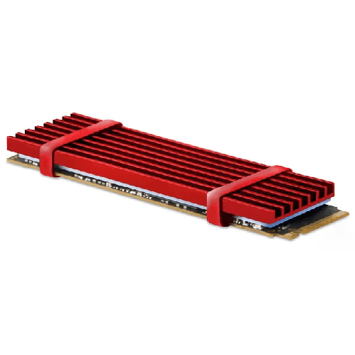 Atlantis Land A06-M2-HSK sistema di raffreddamento per computer Unità allo stato solido Dissipatore di calore/Radiatore Rosso 1 pz