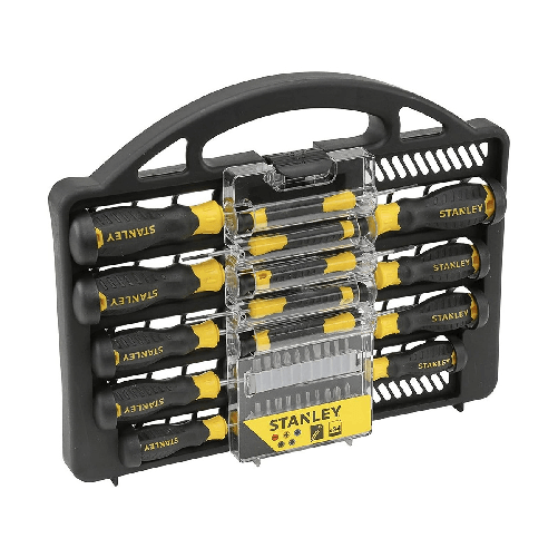 Kit Giraviti Stanley a Lama Piatta Torx a Croce Piccolo con Inserti Cacciaviti