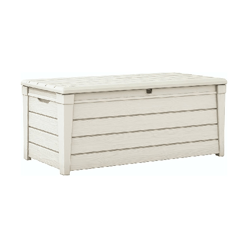 Baule Keter Cassapanca Bianco Multiuso Contenitore Giardino Plastica Terrazzo