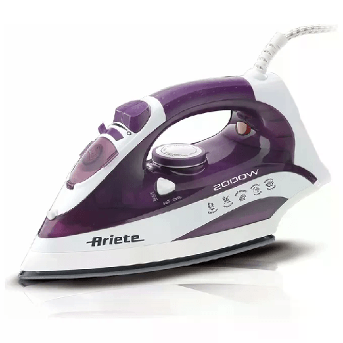 Ariete 6235 Steam Iron - Ferro da stiro con piastra in Ceramica - Vapore 25 gr/min - Colpo vapore 140 gr/min - vapore verticale - 2000 Watt