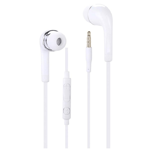 Auricolari Stereo Per Samsung Galaxy A52s 5g Con Controllo Volume Microfono Bianco -