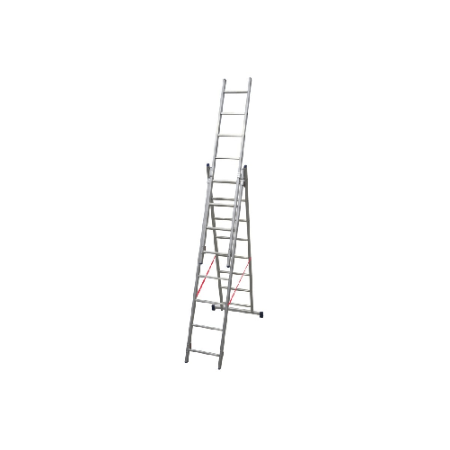 Facal Stilo Scala Alluminio 3x8 Gradini Scaletta Allungabile Telescopica Cinte