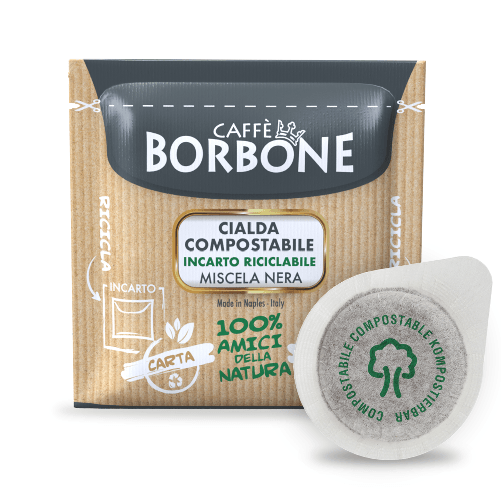 CAFFÈ BORBONE - MISCELA NERA - Box 50 CIALDE ESE44 da 7.2g Caffè Borbone Miscela nera
